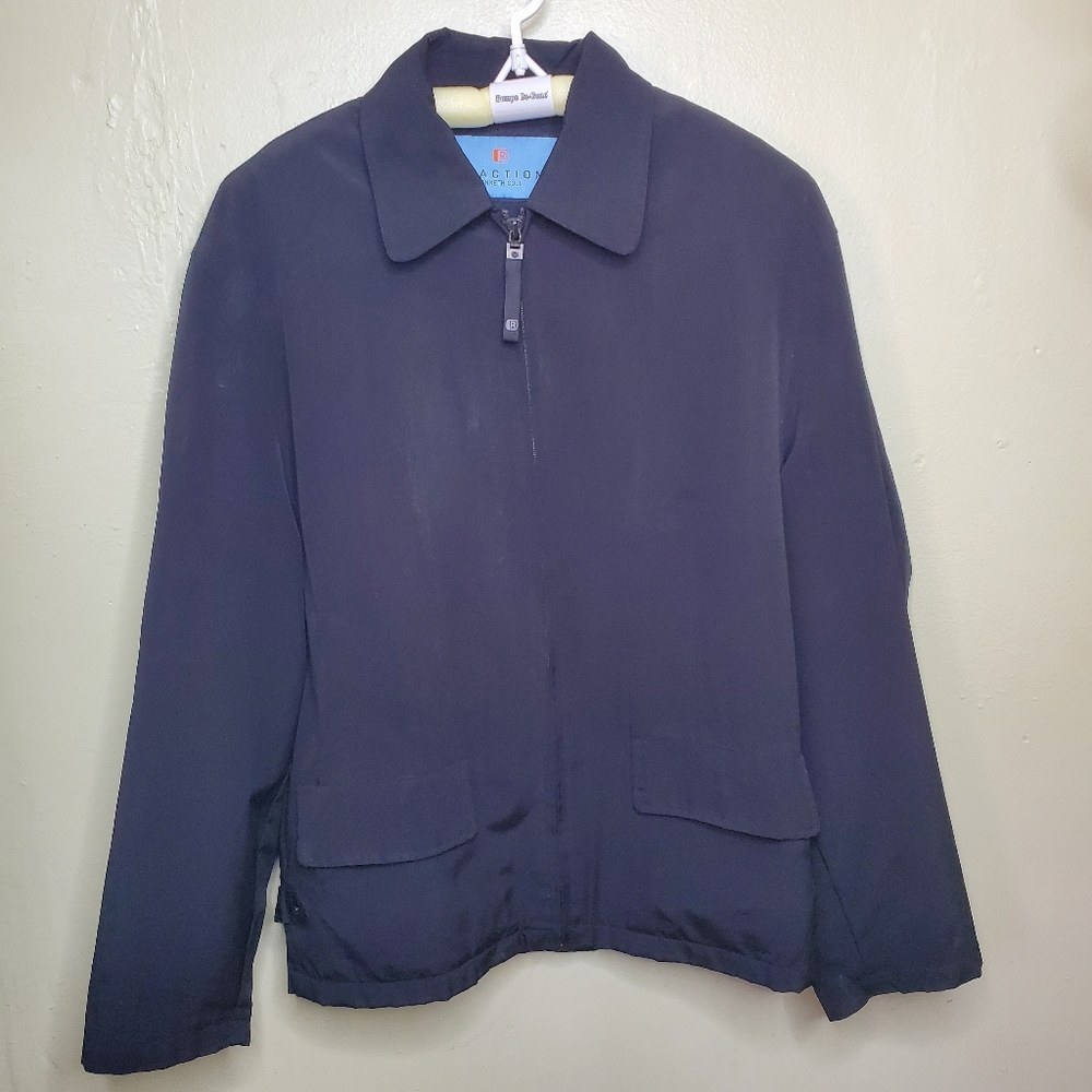 Kenneth Cole Reaction - Mens Zip Up Jacket - Size Medium - Black